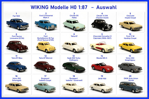 Wiking auto modell - h0,